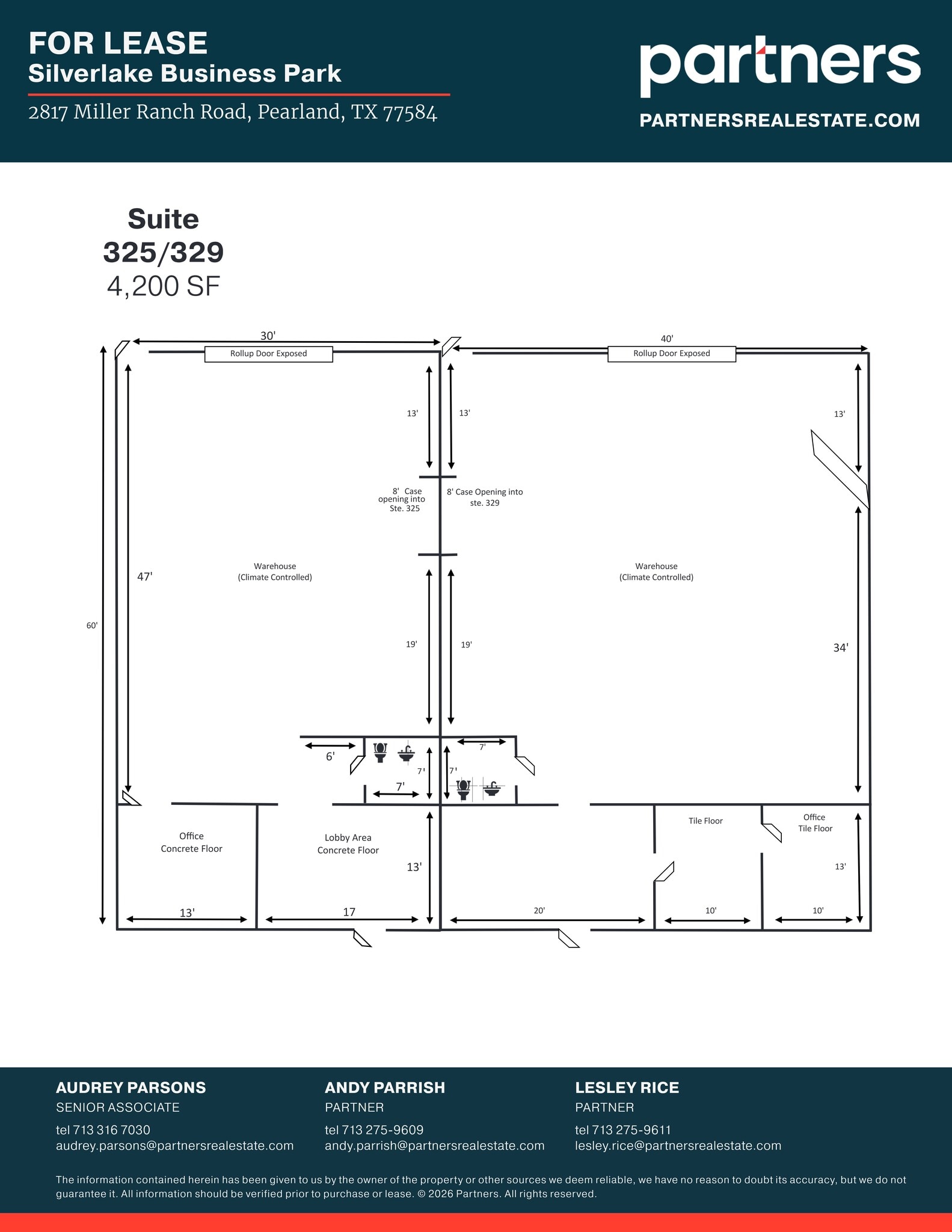 2825 Miller Ranch Rd, Pearland, TX à louer Plan de site– Image 1 sur 1