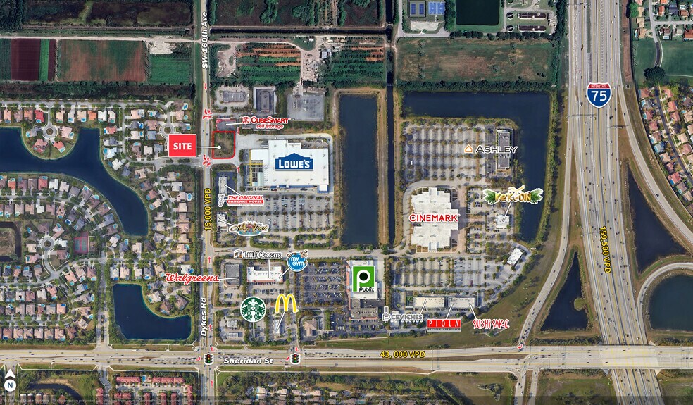 6600 Dykes Rd, Southwest Ranches, FL à vendre - Aérien – Image 2 sur 2