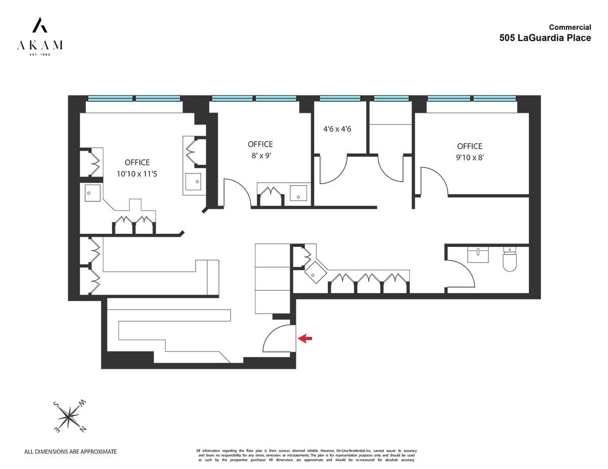 505 Laguardia Pl, New York, NY à louer Plan d’étage– Image 1 sur 1