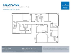 1315 St Joseph Pky, Houston, TX à louer Plan d’étage– Image 1 sur 1