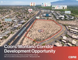 Plus de détails pour SEC Coors & Bosque School Rd. blvd, Albuquerque, NM - Terrain à vendre