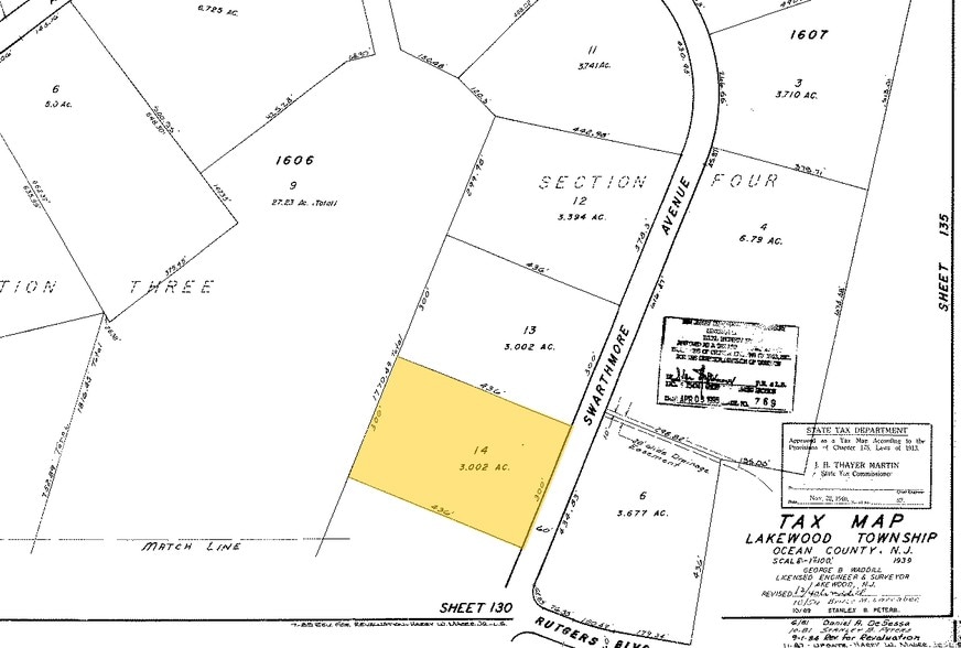 1970 Swarthmore Ave, Lakewood, NJ à louer - Plan cadastral – Image 2 sur 6