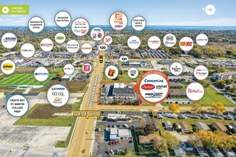 3035-3043 Belvidere Rd, Waukegan, IL - VUE AÉRIENNE vue de carte