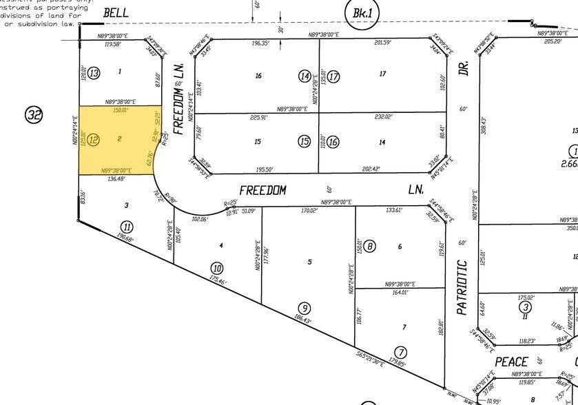 3037 Bell Dr, Atwater, CA à vendre - Plan cadastral – Image 2 sur 4