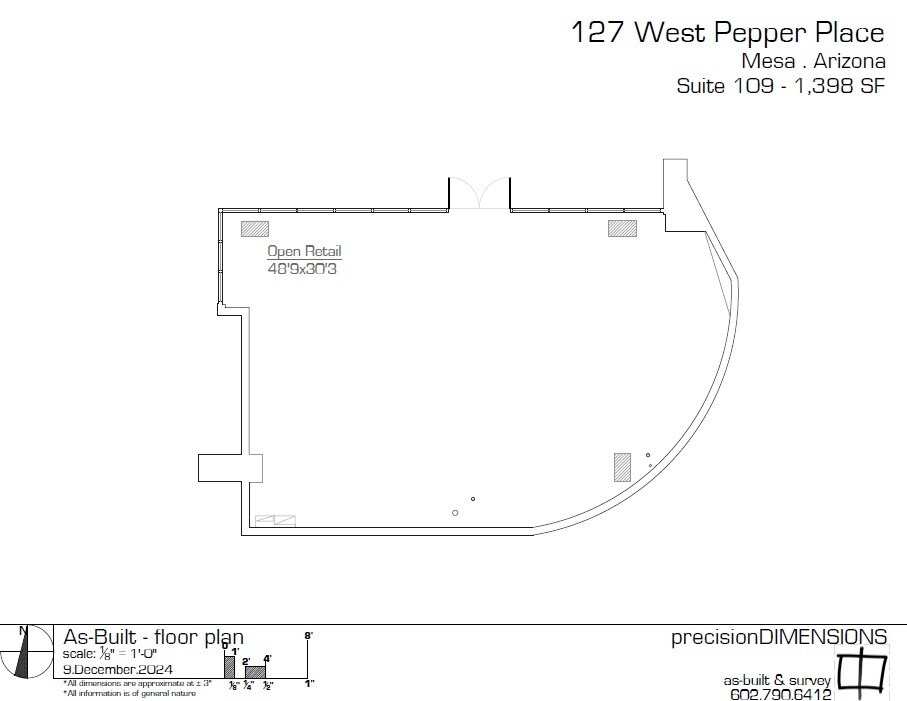 127 W Pepper Pl, Mesa, AZ à louer Plan d’étage– Image 1 sur 2