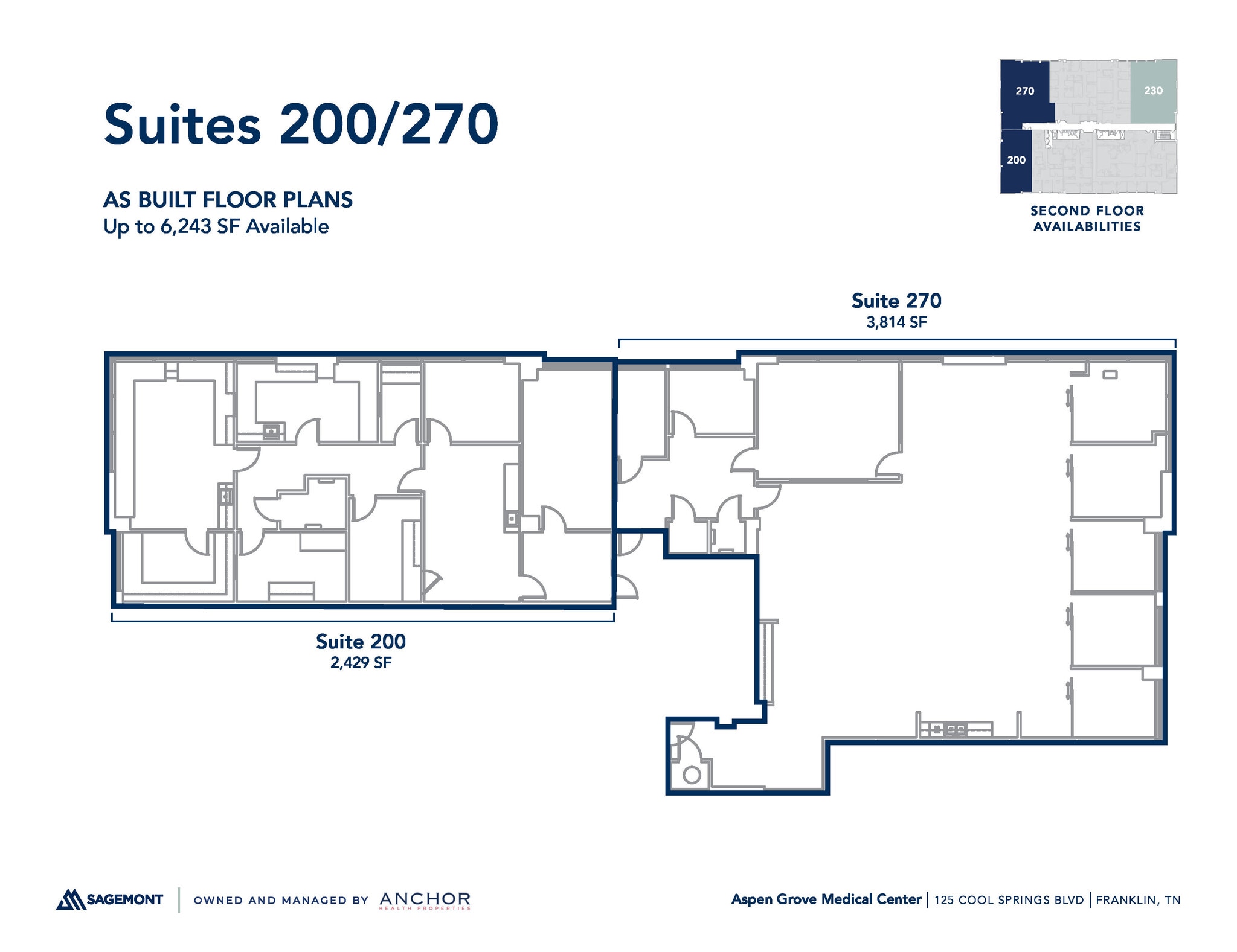 125 Cool Springs Blvd, Franklin, TN à louer Plan d’étage– Image 1 sur 3