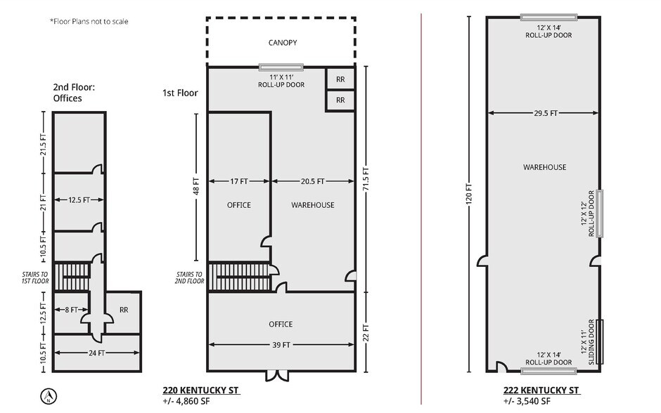 220-222 Kentucky St, Bakersfield, CA à louer - Plan d’étage – Image 2 sur 16