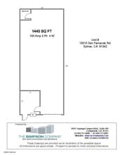 13000-13010 San Fernando Rd, Sylmar, CA à louer Plan d’étage– Image 2 sur 2
