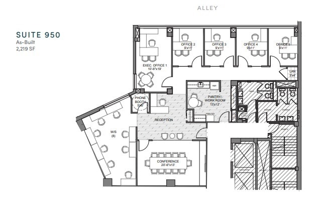 1634 I St NW, Washington, DC à louer Plan d’étage– Image 1 sur 1