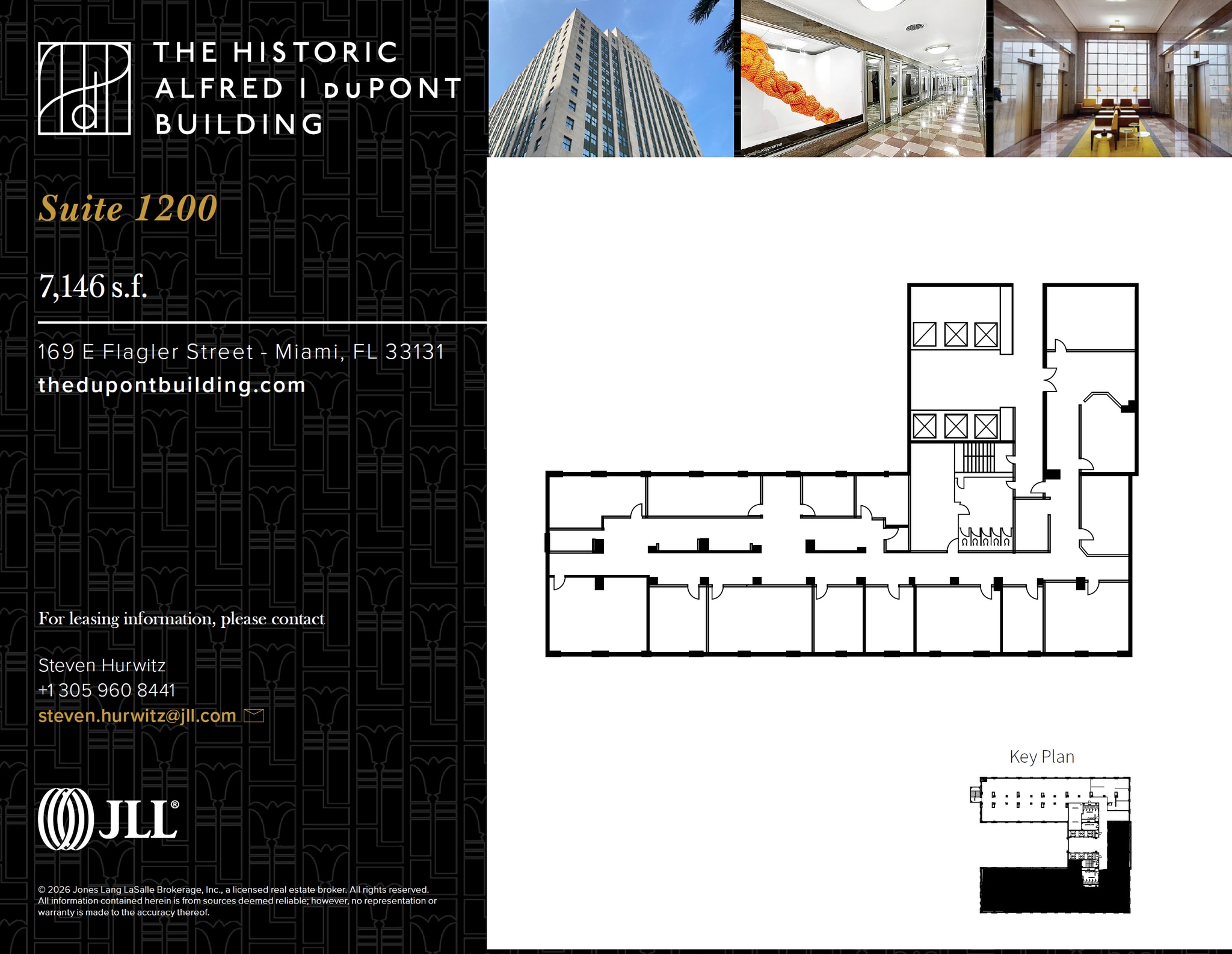 169 E Flagler St, Miami, FL à louer Plan d’étage– Image 1 sur 2