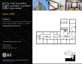 169 E Flagler St, Miami, FL à louer Plan d’étage– Image 1 sur 2