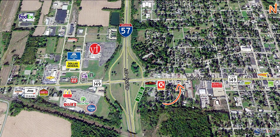 1102 W Main St, West Frankfort, IL à vendre - Aérien – Image 2 sur 5