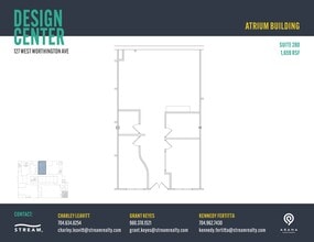 127 W Worthington Ave, Charlotte, NC à louer Plan d’étage– Image 1 sur 1