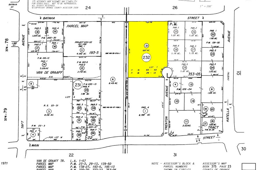 1440-1472 N Batavia St, Orange, CA à louer - Plan cadastral – Image 2 sur 6