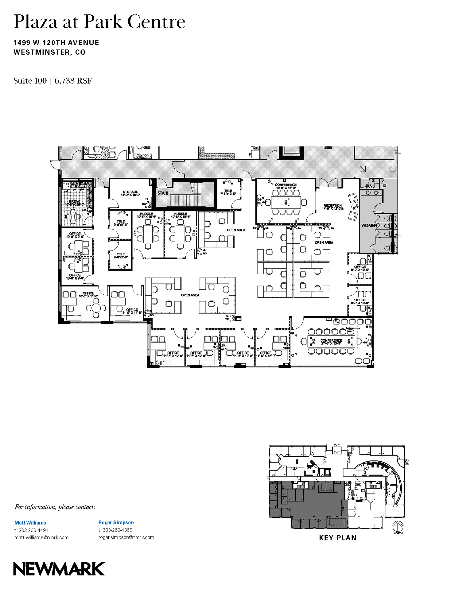 1499 W 120th Ave, Westminster, CO à louer Plan d’étage– Image 1 sur 2