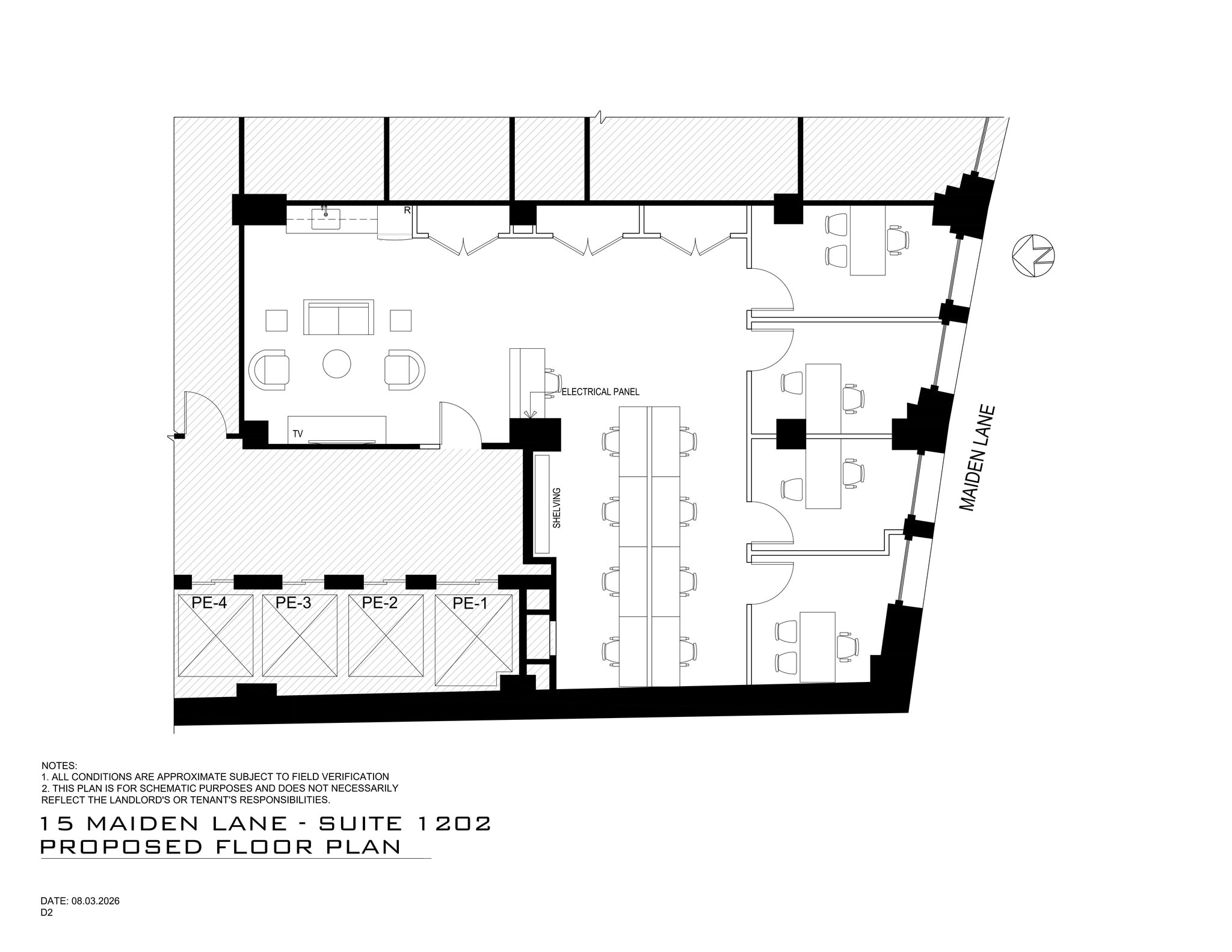 15 Maiden Ln, New York, NY à louer Plan de site– Image 1 sur 1