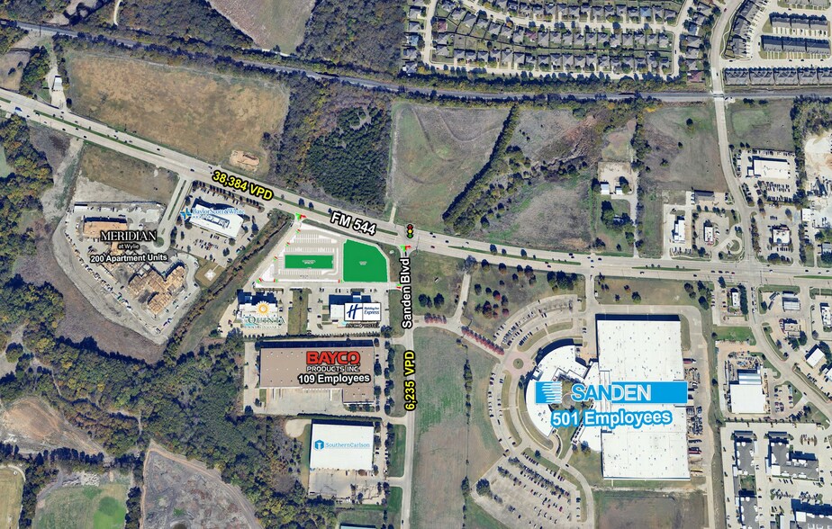 SWQ of FM 544 and Sanden Blvd., Wylie, TX à louer - Photo de l’immeuble – Image 3 sur 7