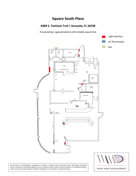 8389 S Tamiami Trl, Sarasota, FL à louer - Plan de site – Image 2 sur 2