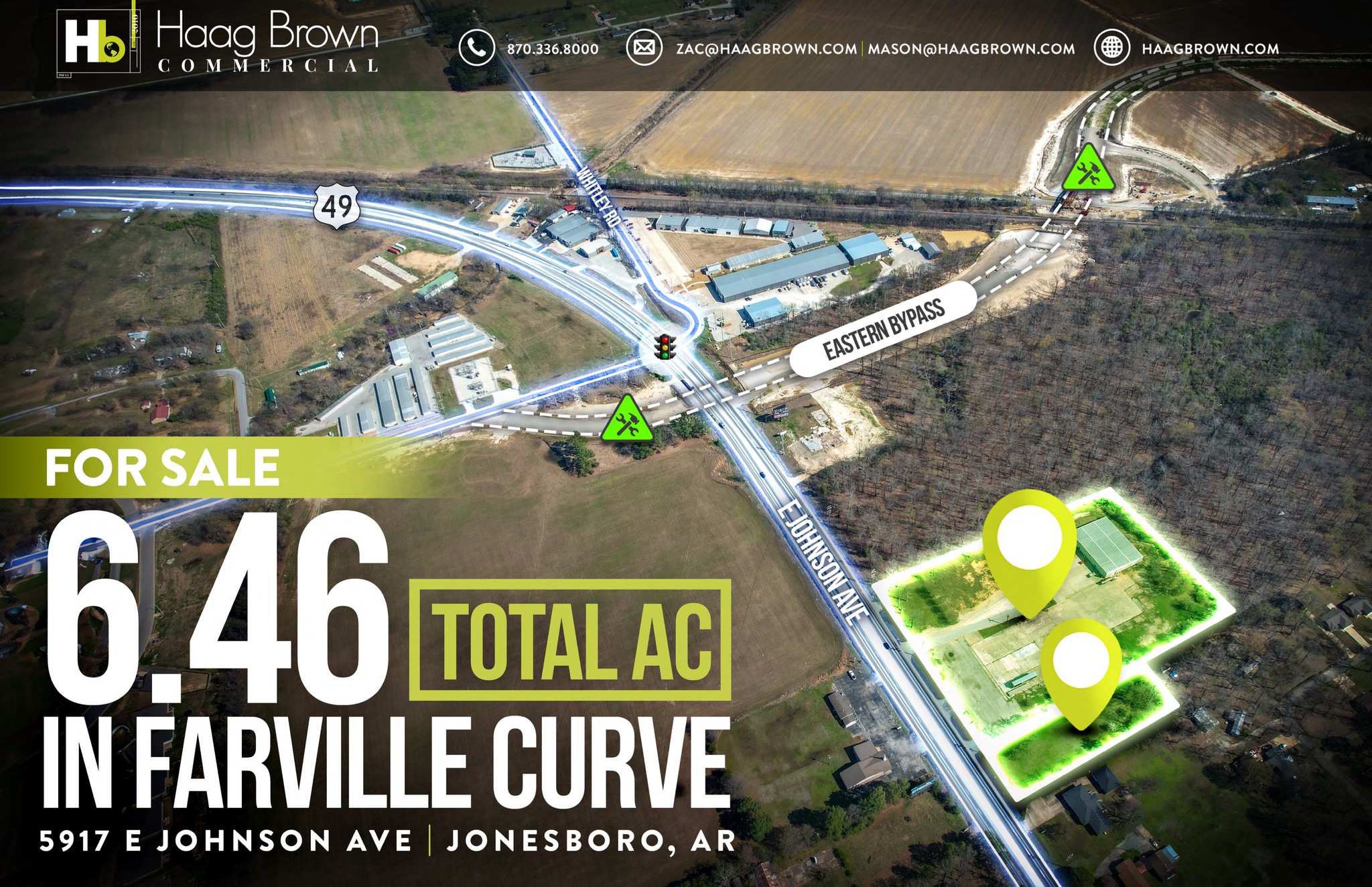 5917 E Johnson Ave, Jonesboro, AR à vendre Aérien– Image 1 sur 9