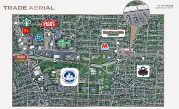 803 30th St NE, Canton, OH - Vue aérienne vue de carte
