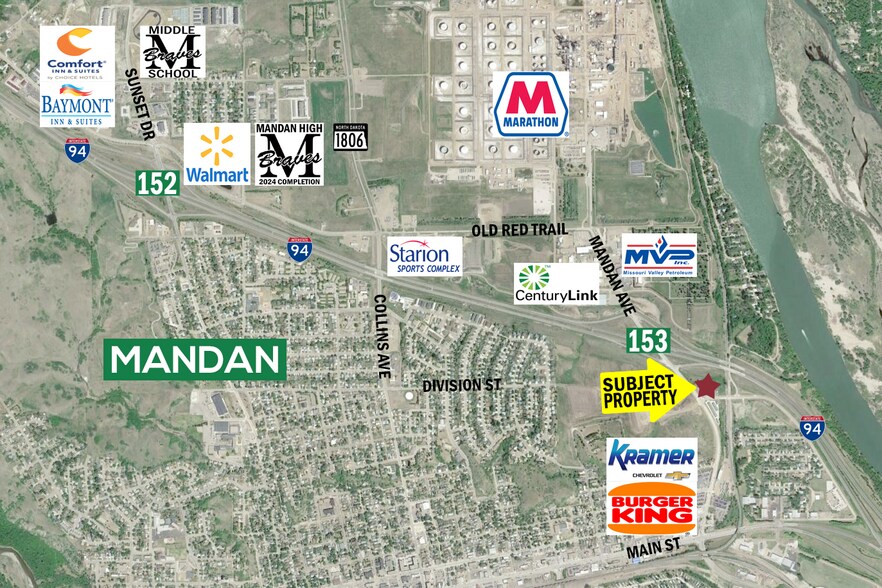 902 NE Missouri Dr, Mandan, ND à vendre - Plan cadastral – Image 1 sur 2