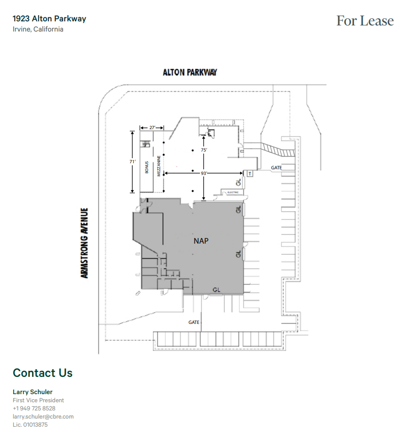 1923 Alton Pky, Irvine, CA à louer Plan de site– Image 1 sur 1