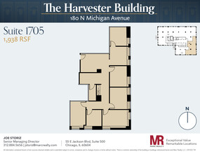 180 N Michigan Ave, Chicago, IL à louer Plan d’étage– Image 1 sur 8