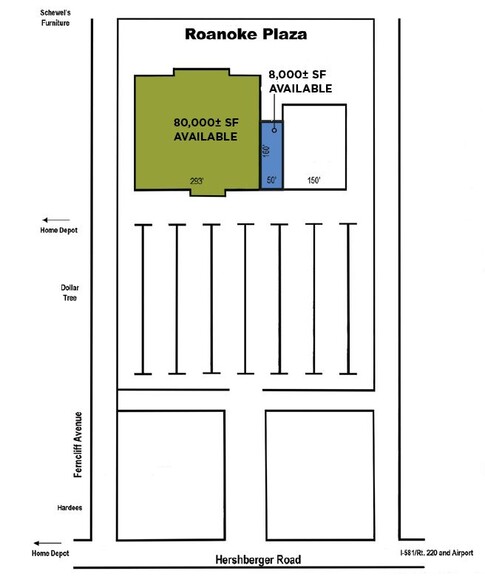 2911-2917 Hershberger Rd NW, Roanoke, VA à louer - Photo de l’immeuble – Image 2 sur 2