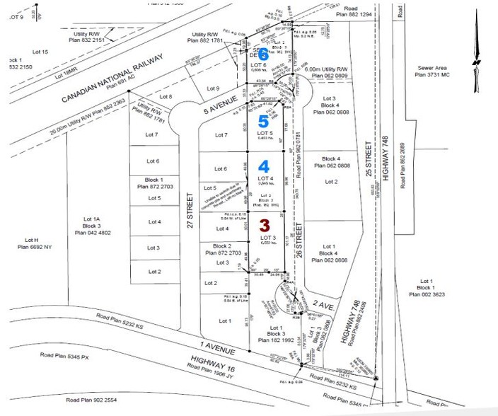 4636 3 Ave WEST, Edson, AB à vendre - Plan de site – Image 2 sur 2