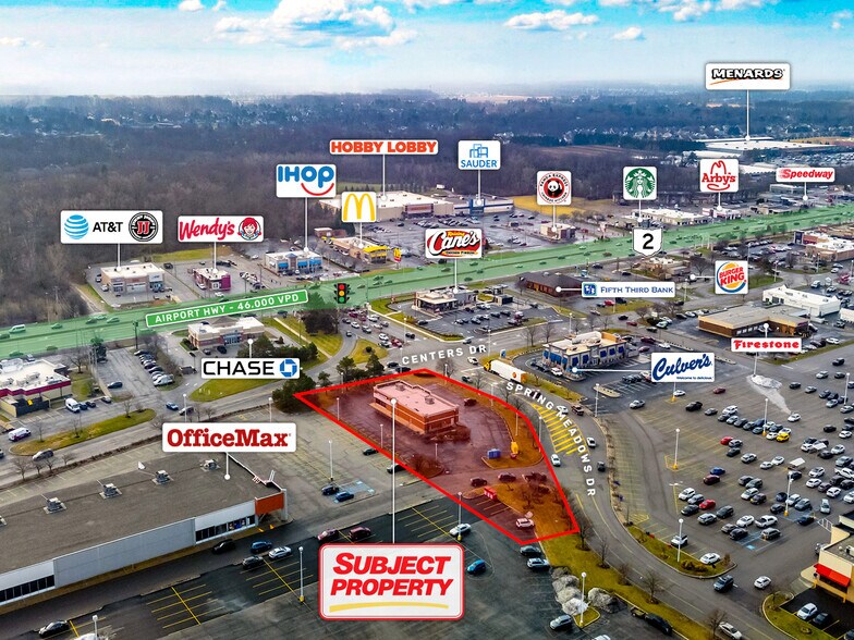 6540 Centers Dr, Holland, OH à vendre - Aérien – Image 3 sur 7