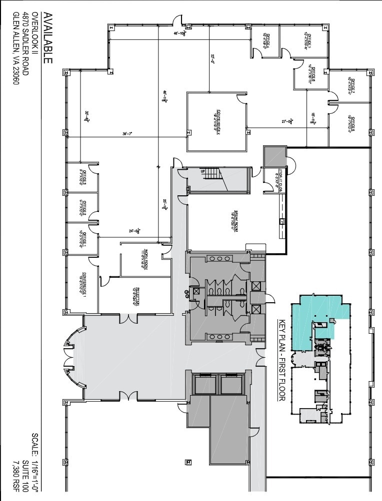 4880 Sadler Rd, Glen Allen, VA à louer Plan d’étage– Image 1 sur 1