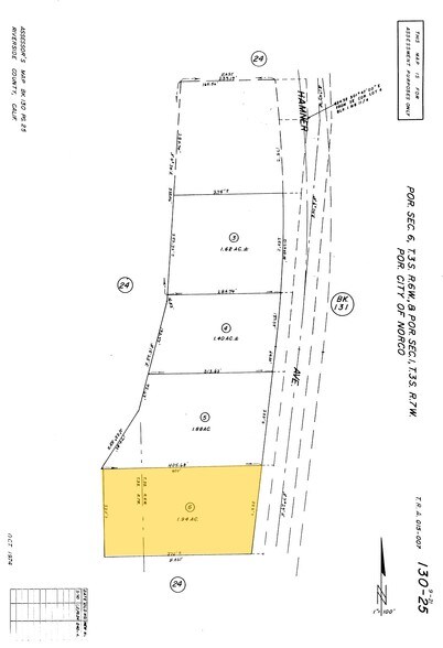 3496 Hamner Ave, Norco, CA à vendre - Plan cadastral – Image 2 sur 9