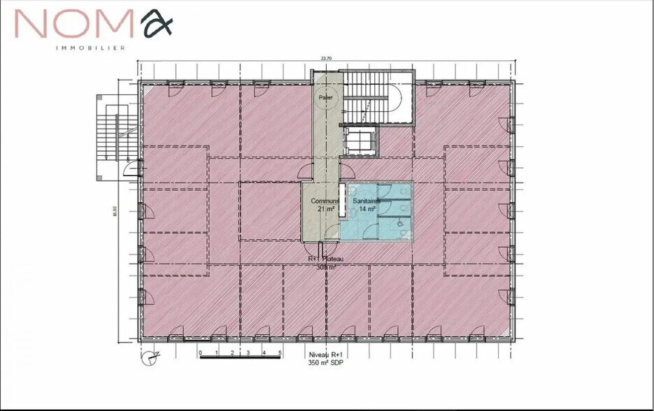 Bureau dans Carpiquet à vendre - Plan d’étage – Image 2 sur 3