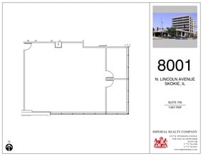 8001 Lincoln Ave, Skokie, IL à louer Plan de site– Image 1 sur 4