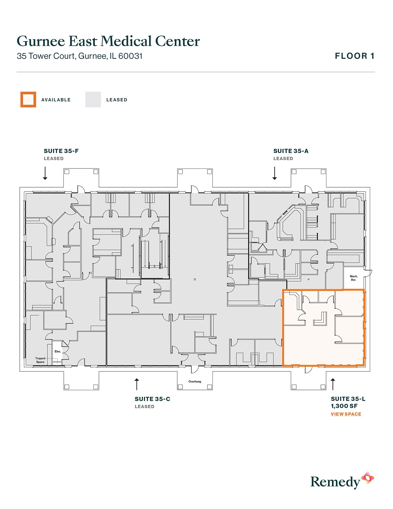 3 S Greenleaf Ave, Gurnee, IL à louer Plan d’étage– Image 1 sur 1