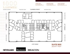 1800 Larimer St, Denver, CO à louer Plan d’étage– Image 1 sur 1