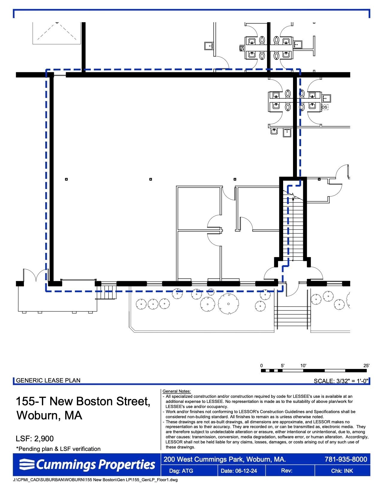 155 New Boston St, Woburn, MA à louer Plan d’étage– Image 1 sur 1