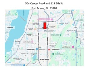 504 Center Rd, Fort Myers, FL à louer Carte– Image 1 sur 2