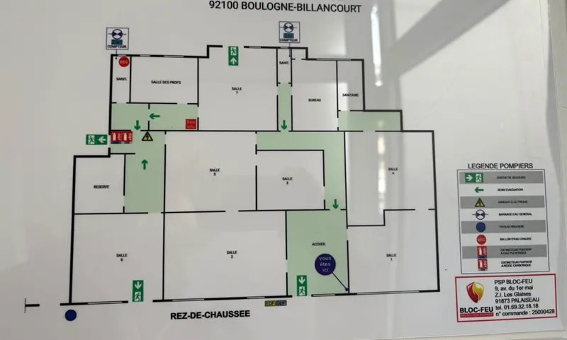 Local commercial dans Boulogne-Billancourt à louer - Plan d’étage – Image 3 sur 8