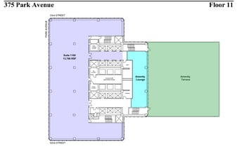 375 Park Ave, New York, NY à louer Plan d’étage– Image 1 sur 2