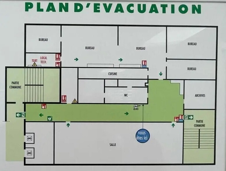 Bureau dans Noisy-le-Grand à louer - Plan d’étage – Image 2 sur 9
