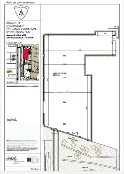 Local commercial dans Voiron à vendre - Plan d’étage – Image 2 sur 2