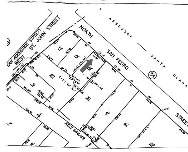 73 N San Pedro St, San Jose, CA à vendre - Plan cadastral – Image 2 sur 3