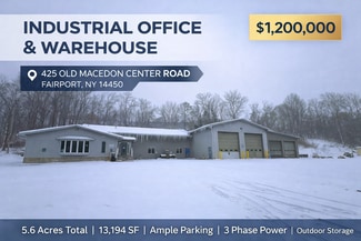 Plus de détails pour 425 Old Macedon Center Rd, Fairport, NY - Industriel/Logistique à vendre