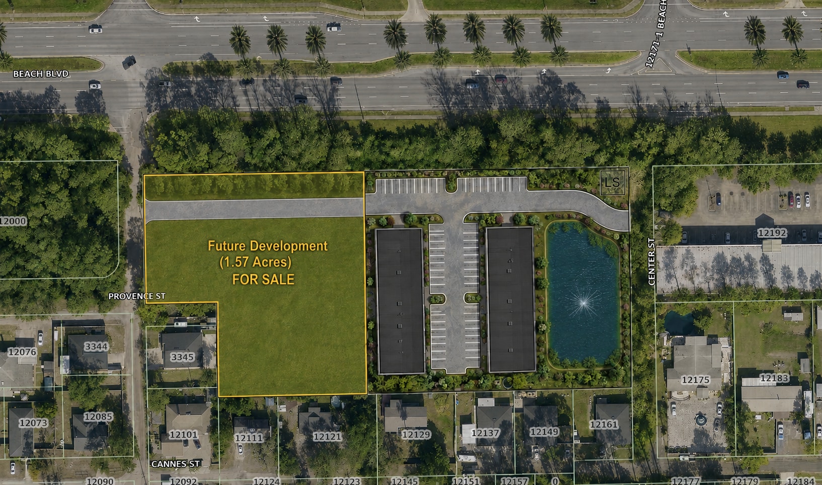 12100 Beach blvd, Jacksonville, FL à vendre Plan de site– Image 1 sur 2