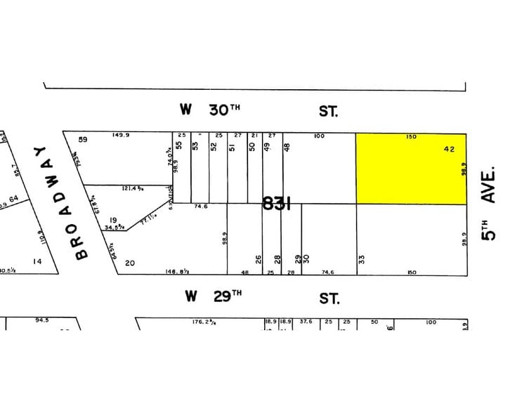 276 Fifth Ave, New York, NY à louer - Plan cadastral – Image 2 sur 11