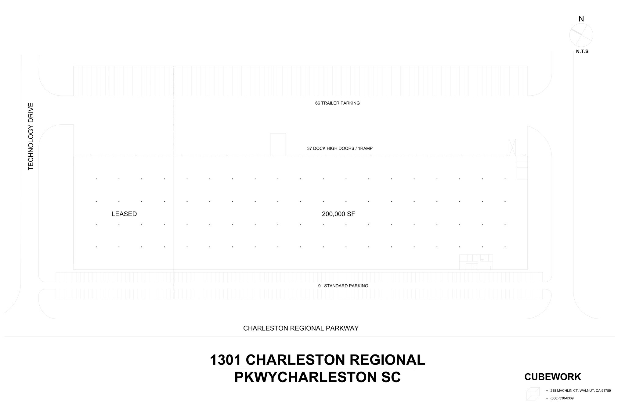 1301 Charleston Regional Pky, Charleston, SC à louer Plan de site– Image 1 sur 9