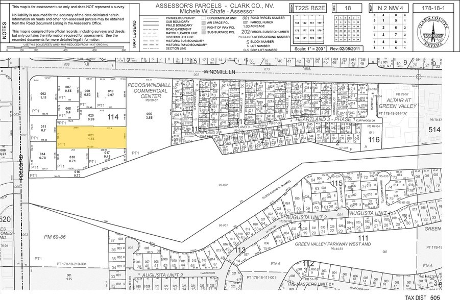 178 N Pecos Rd, Henderson, NV à vendre - Plan cadastral – Image 2 sur 8