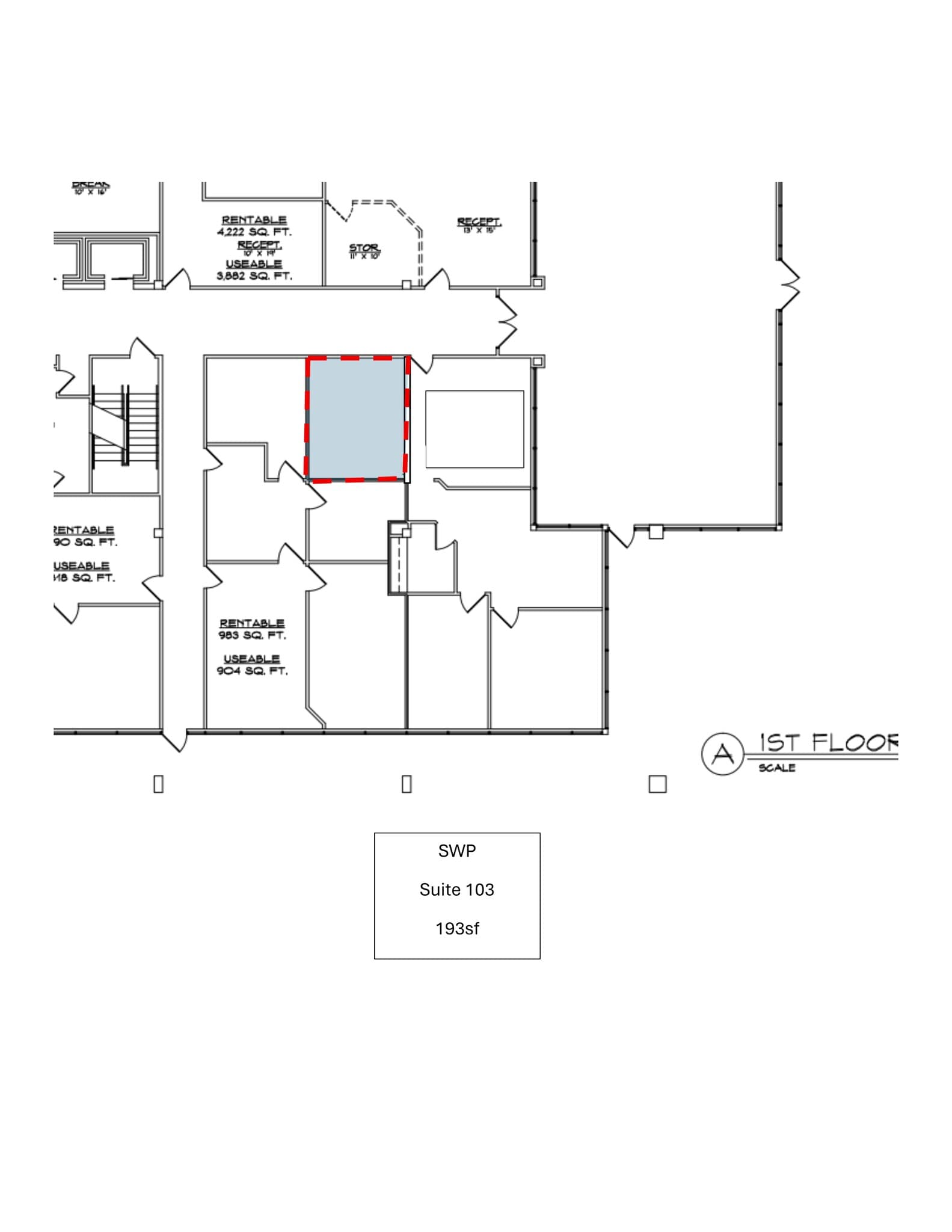 1031 Andrews Hwy, Midland, TX à louer Plan de site– Image 1 sur 1