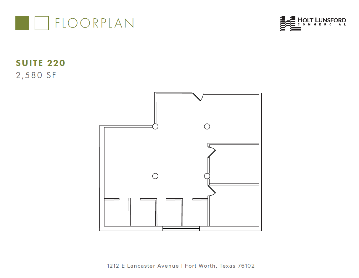 1212 E Lancaster Ave, Fort Worth, TX à louer Plan d’étage– Image 1 sur 1